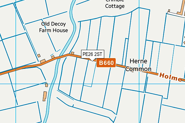 PE26 2ST map - OS VectorMap District (Ordnance Survey)