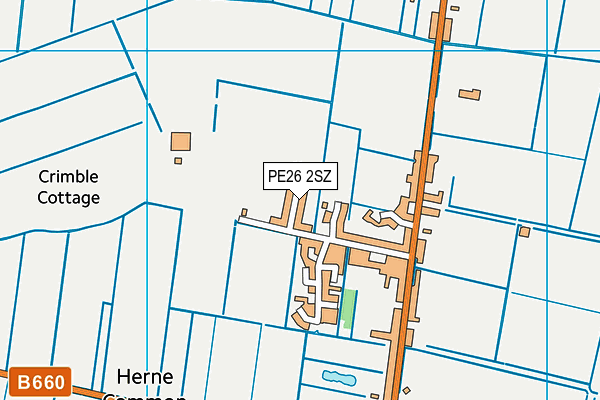 PE26 2SZ map - OS VectorMap District (Ordnance Survey)