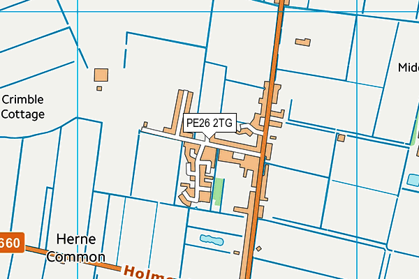 The Ashbeach Primary School map (PE26 2TG) - OS VectorMap District (Ordnance Survey)