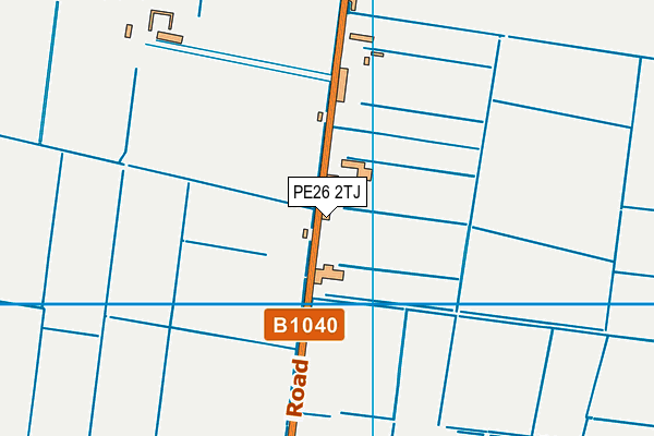 PE26 2TJ map - OS VectorMap District (Ordnance Survey)