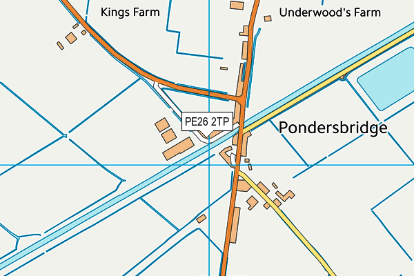 PE26 2TP map - OS VectorMap District (Ordnance Survey)