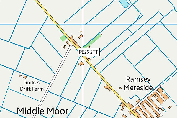 PE26 2TT map - OS VectorMap District (Ordnance Survey)