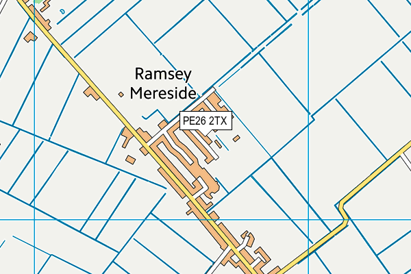 Drovers Close map (PE26 2TX) - OS VectorMap District (Ordnance Survey)
