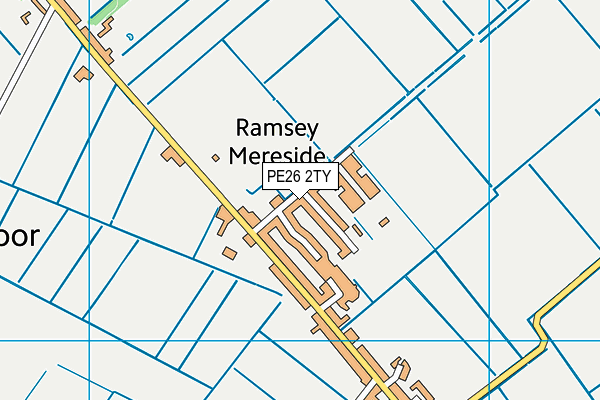 PE26 2TY map - OS VectorMap District (Ordnance Survey)