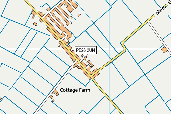 PE26 2UN map - OS VectorMap District (Ordnance Survey)