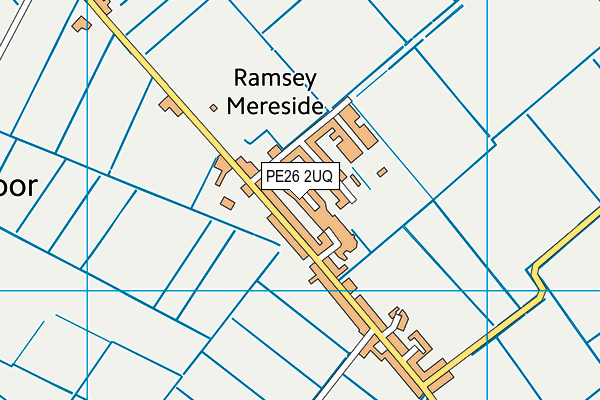 PE26 2UQ map - OS VectorMap District (Ordnance Survey)