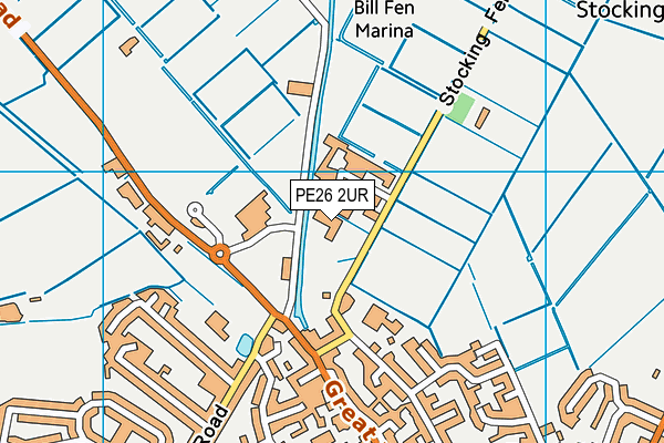 PE26 2UR map - OS VectorMap District (Ordnance Survey)