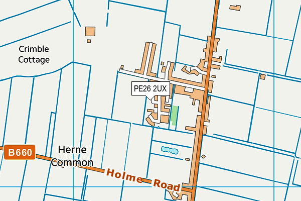 PE26 2UX map - OS VectorMap District (Ordnance Survey)