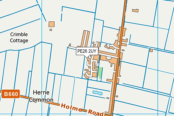 PE26 2UY map - OS VectorMap District (Ordnance Survey)