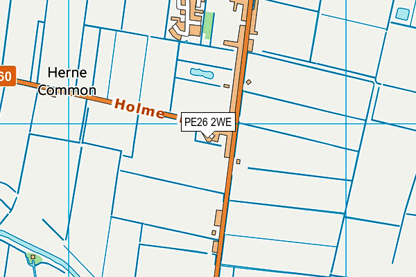 PE26 2WE map - OS VectorMap District (Ordnance Survey)