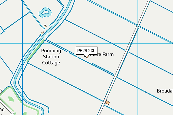 PE26 2XL map - OS VectorMap District (Ordnance Survey)