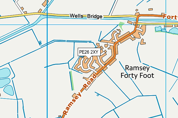 PE26 2XY map - OS VectorMap District (Ordnance Survey)