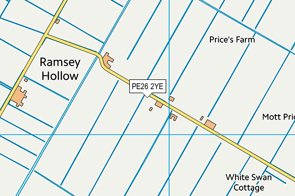 PE26 2YE map - OS VectorMap District (Ordnance Survey)