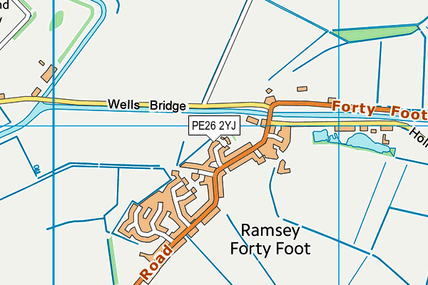 PE26 2YJ map - OS VectorMap District (Ordnance Survey)