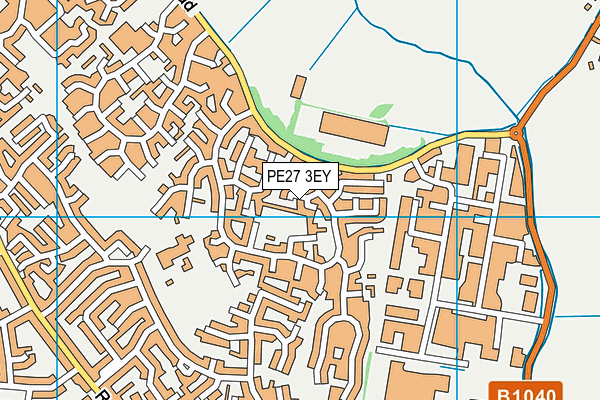 PE27 3EY map - OS VectorMap District (Ordnance Survey)