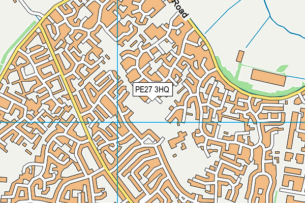 PE27 3HQ map - OS VectorMap District (Ordnance Survey)
