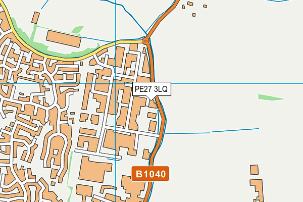 PE27 3LQ map - OS VectorMap District (Ordnance Survey)