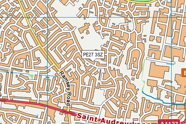 PE27 3SZ map - OS VectorMap District (Ordnance Survey)