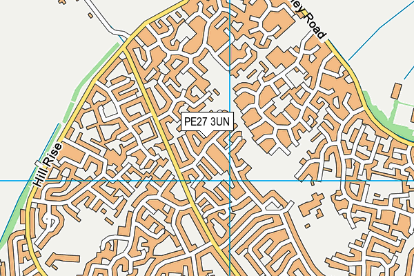 PE27 3UN map - OS VectorMap District (Ordnance Survey)