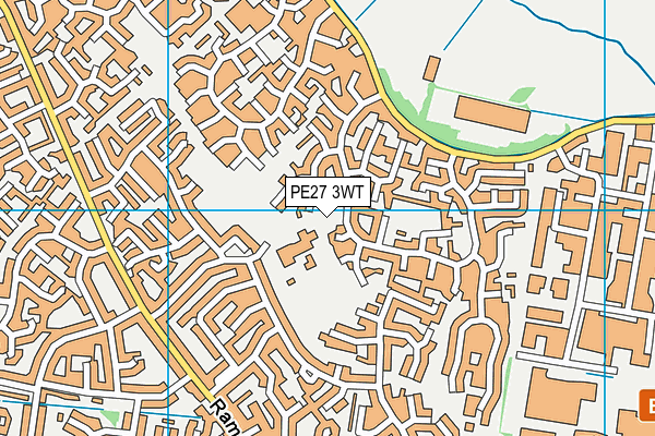 PE27 3WT map - OS VectorMap District (Ordnance Survey)
