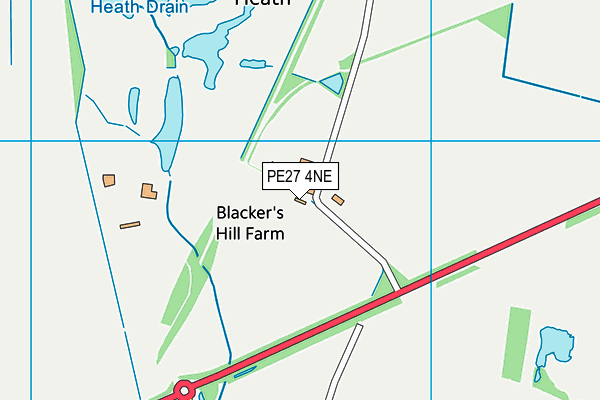 PE27 4NE map - OS VectorMap District (Ordnance Survey)