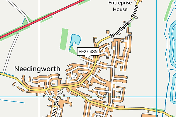 PE27 4SN map - OS VectorMap District (Ordnance Survey)