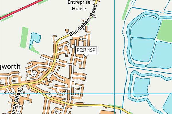 PE27 4SP map - OS VectorMap District (Ordnance Survey)