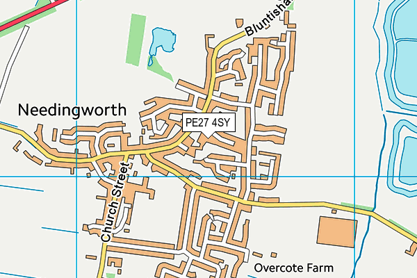 PE27 4SY map - OS VectorMap District (Ordnance Survey)