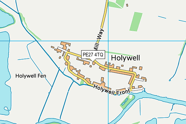 PE27 4TQ map - OS VectorMap District (Ordnance Survey)