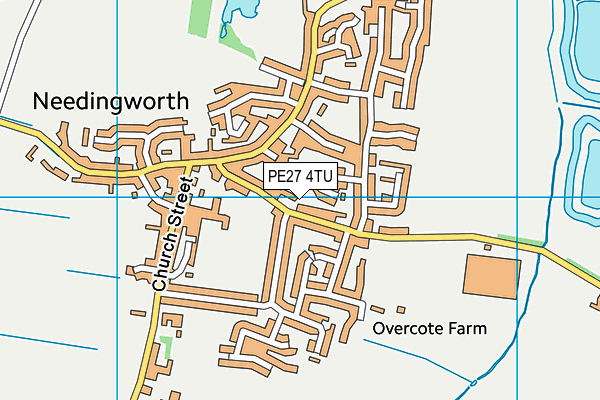 Needingworth Playing Fields (Closed) map (PE27 4TU) - OS VectorMap District (Ordnance Survey)