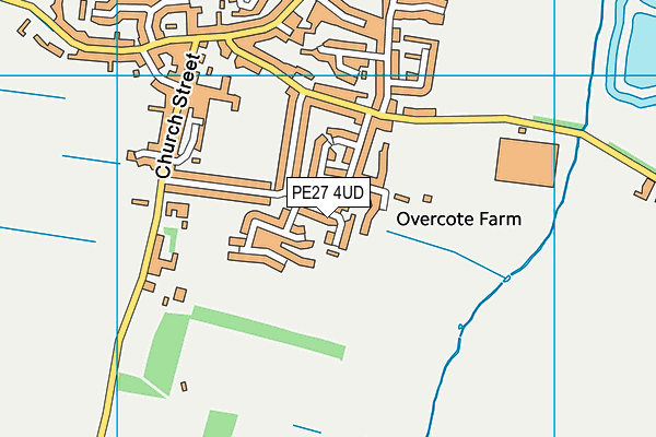 PE27 4UD map - OS VectorMap District (Ordnance Survey)
