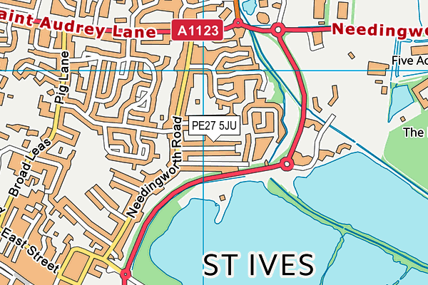 Map of ST. IVES SCAFFOLDING LIMITED at district scale