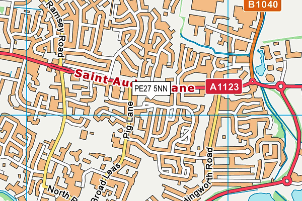 PE27 5NN map - OS VectorMap District (Ordnance Survey)