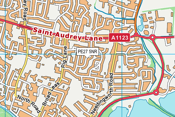 PE27 5NR map - OS VectorMap District (Ordnance Survey)