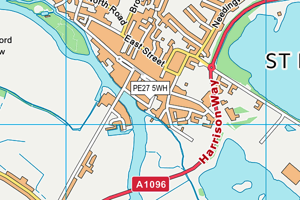 PE27 5WH map - OS VectorMap District (Ordnance Survey)