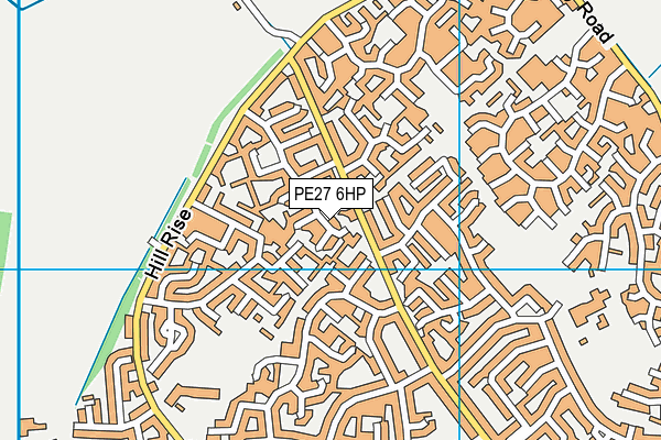 PE27 6HP map - OS VectorMap District (Ordnance Survey)