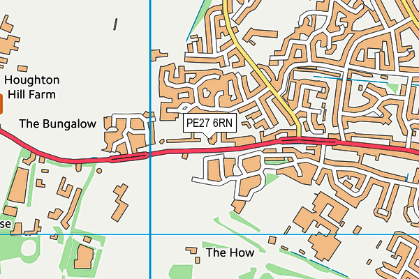 PE27 6RN map - OS VectorMap District (Ordnance Survey)