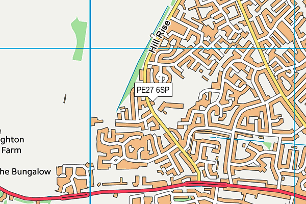 PE27 6SP map - OS VectorMap District (Ordnance Survey)