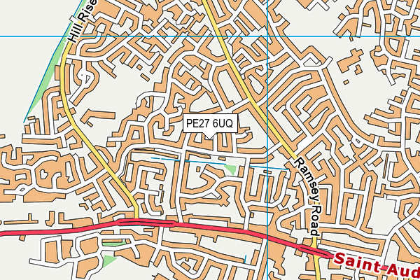 PE27 6UQ map - OS VectorMap District (Ordnance Survey)