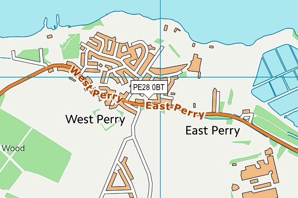 PE28 0BT map - OS VectorMap District (Ordnance Survey)