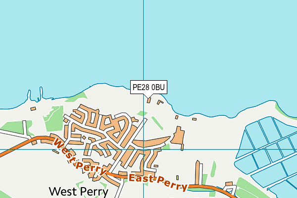 PE28 0BU map - OS VectorMap District (Ordnance Survey)