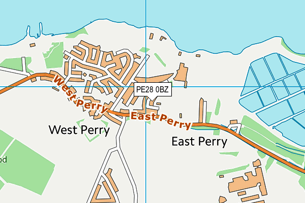 PE28 0BZ map - OS VectorMap District (Ordnance Survey)