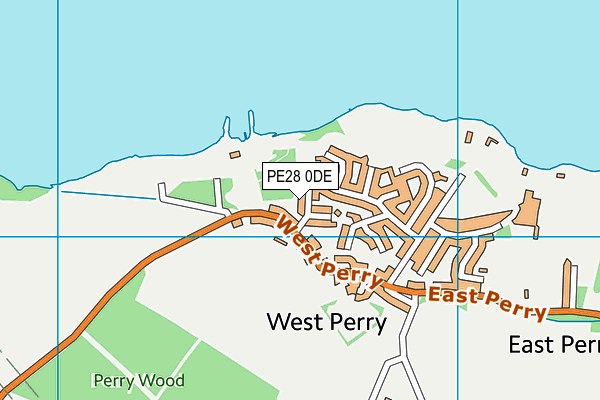 PE28 0DE map - OS VectorMap District (Ordnance Survey)