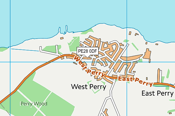 PE28 0DF map - OS VectorMap District (Ordnance Survey)