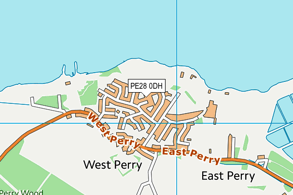 PE28 0DH map - OS VectorMap District (Ordnance Survey)