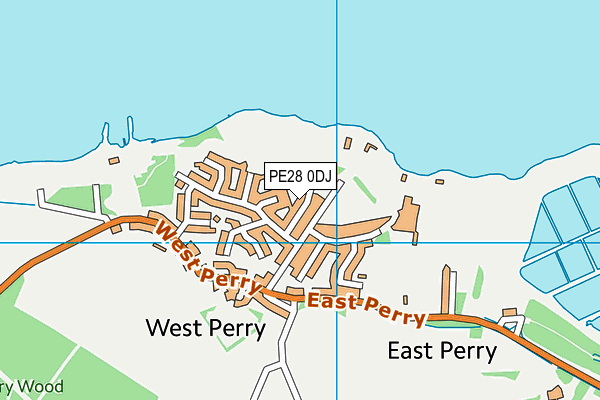 PE28 0DJ map - OS VectorMap District (Ordnance Survey)