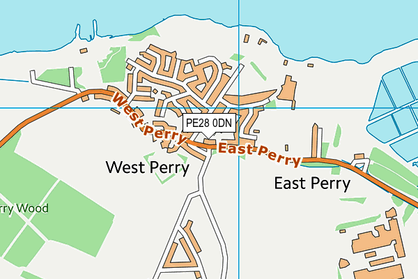 PE28 0DN map - OS VectorMap District (Ordnance Survey)