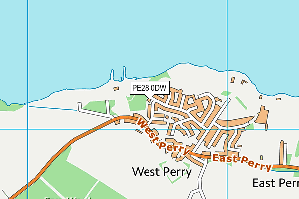 PE28 0DW map - OS VectorMap District (Ordnance Survey)