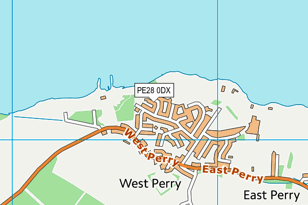 PE28 0DX map - OS VectorMap District (Ordnance Survey)