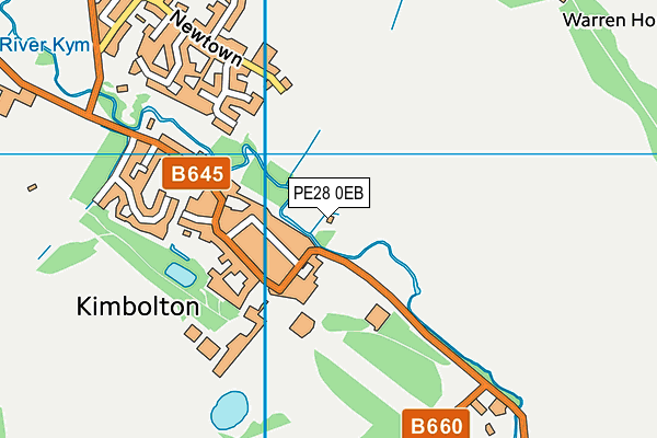 PE28 0EB map - OS VectorMap District (Ordnance Survey)